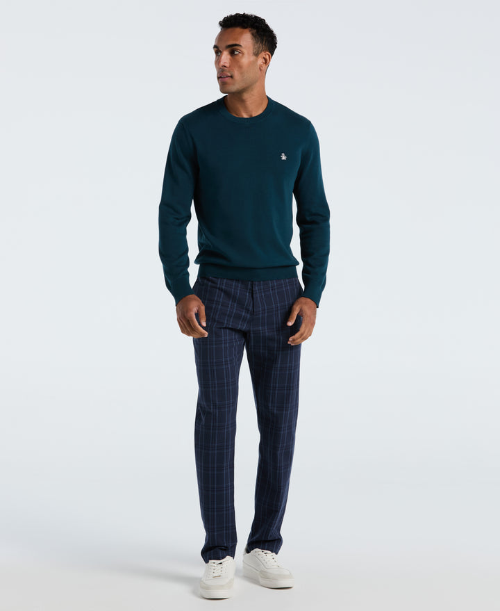 Cotton Crew Neck Sweater (Reflecting Pond) 