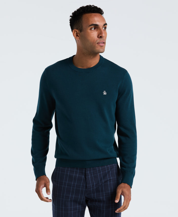 Cotton Crew Neck Sweater (Reflecting Pond) 
