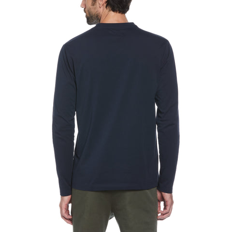 Cotton Crew Neck Tee (Dark Sapphire) 