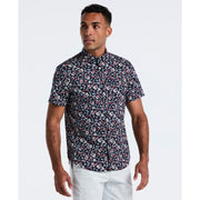 Cotton Drinks Print Shirt (Dark Sapphire) 