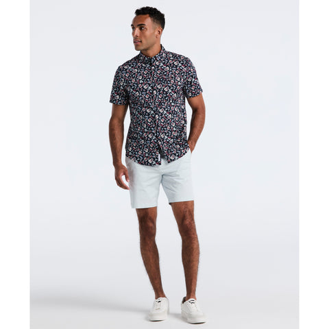 Cotton Drinks Print Shirt (Dark Sapphire) 