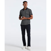 Cotton Flags Print Polo (Dark Sapphire) 