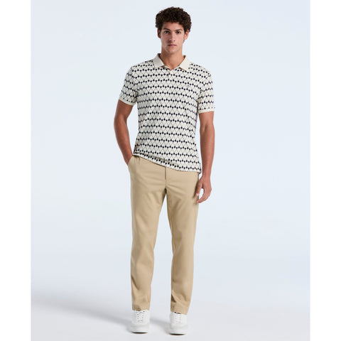 Cotton Flags Print Polo (Birch) 