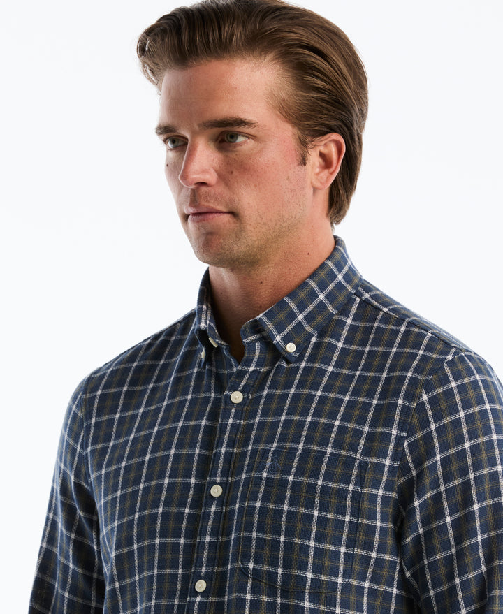 Cotton Heavy Texture Dobby Shirt (Sargasso Sea) 