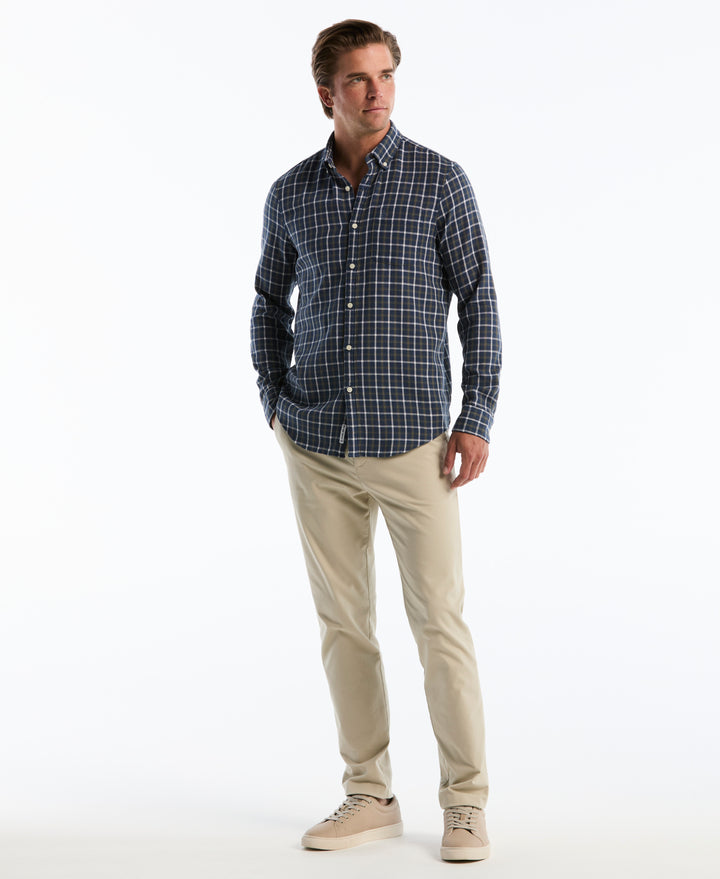 Cotton Heavy Texture Dobby Shirt (Sargasso Sea) 