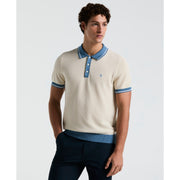 Cotton Honeycomb Sweater Polo (Birch) 