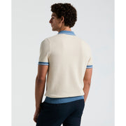 Cotton Honeycomb Sweater Polo (Birch) 