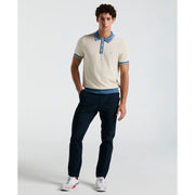 Cotton Honeycomb Sweater Polo (Birch) 