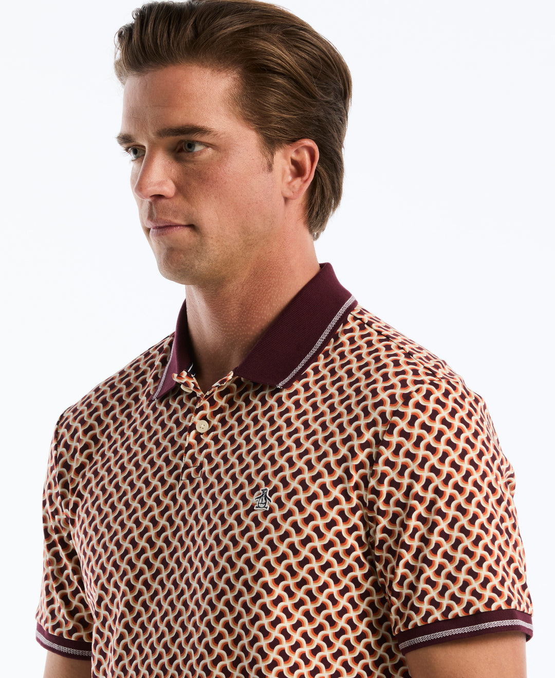 Cotton Interlock 70s Geo Polo (Port Royale) 