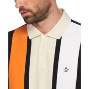 Vertical Stripe Polo (True Black) 