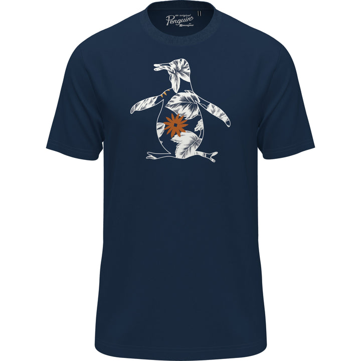 Cotton Jersey Daisy Leaf Graphic Pete (Sargasso Sea) 