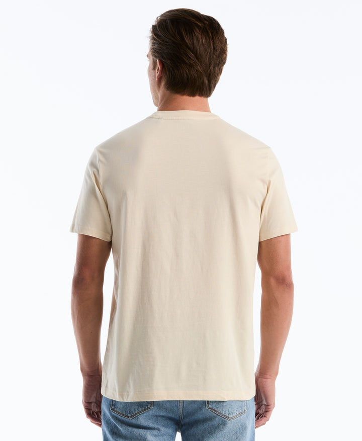 Cotton Jersey Embroidered Camo Pete Graphic Tee (Birch) 
