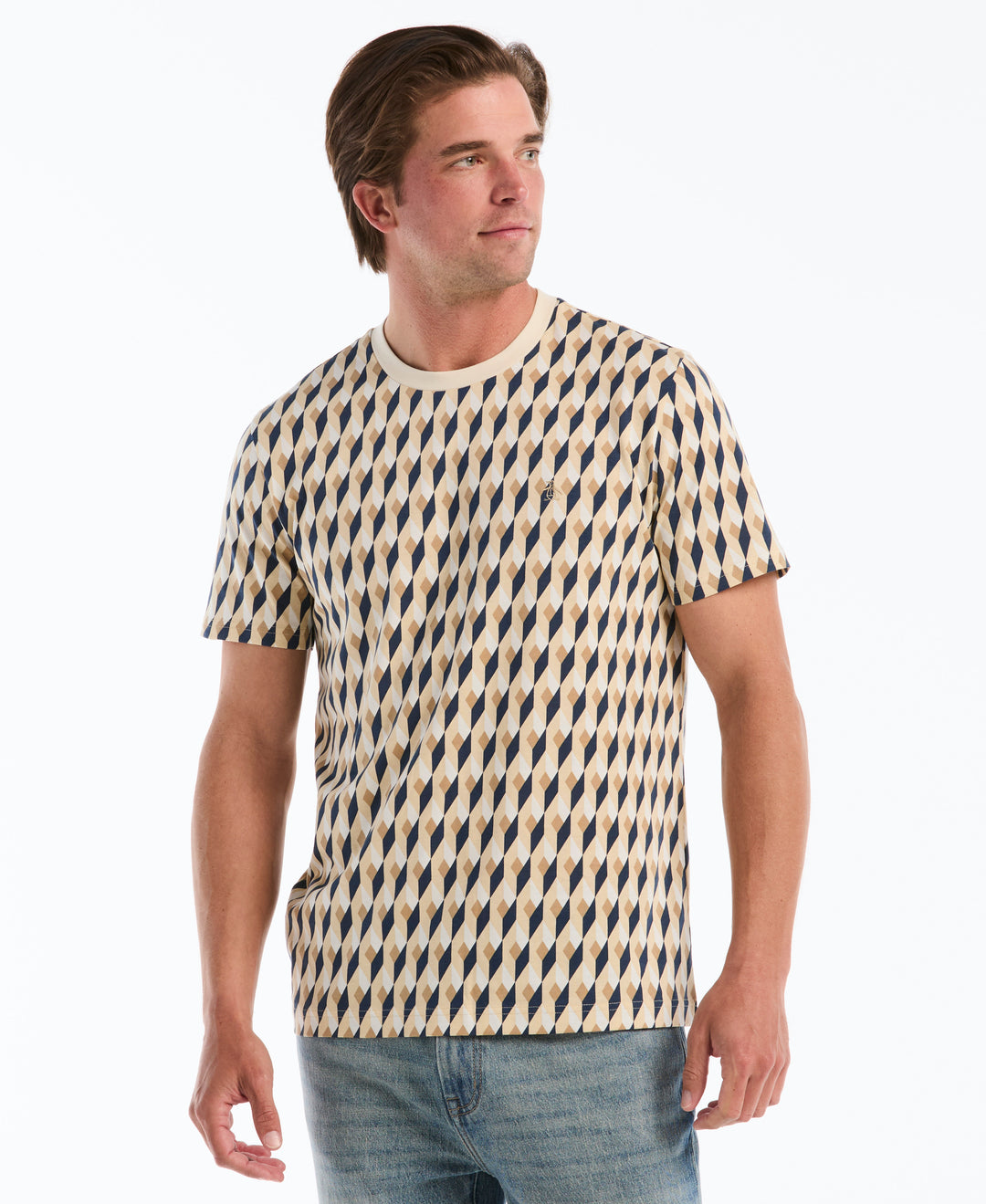 Cotton Jewel Print Tee (Birch) 
