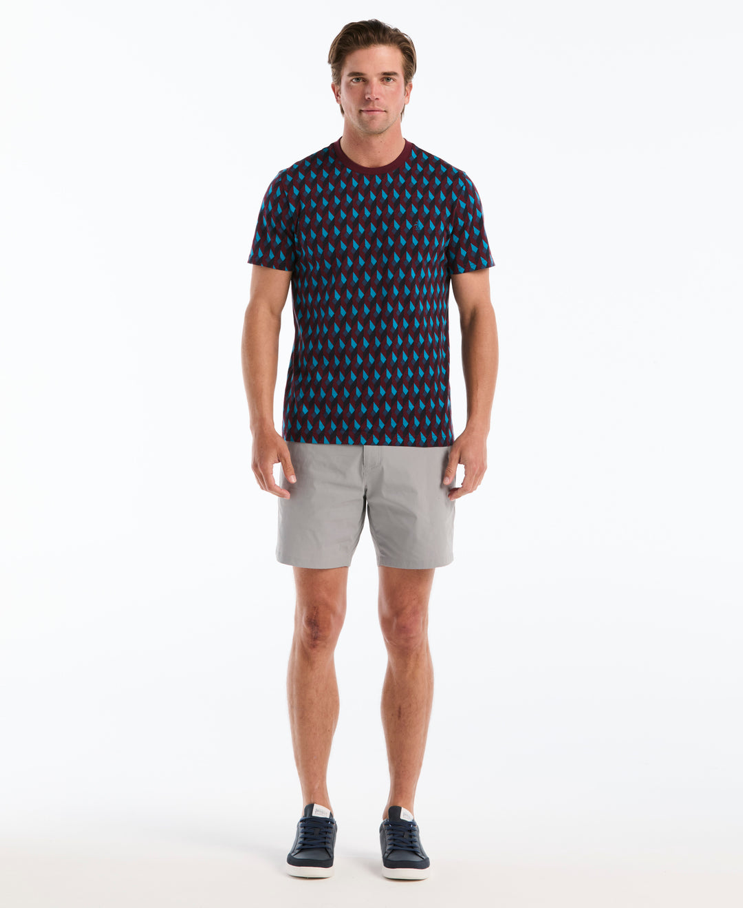 Cotton Jewel Print Tee (Port Royale) 