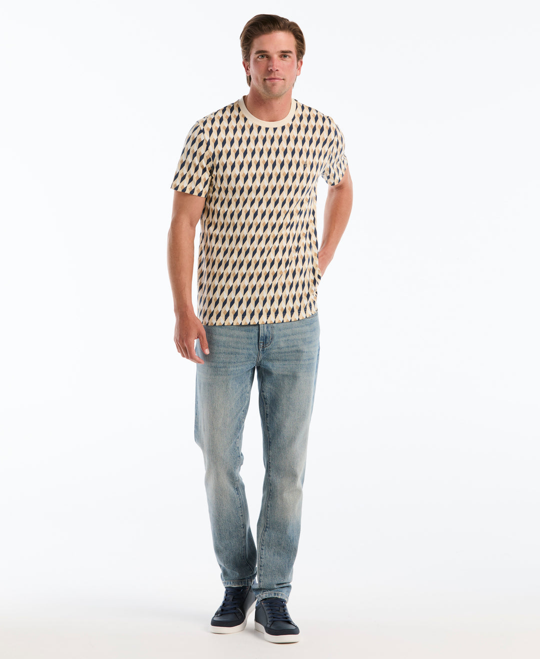 Cotton Jewel Print Tee (Birch) 