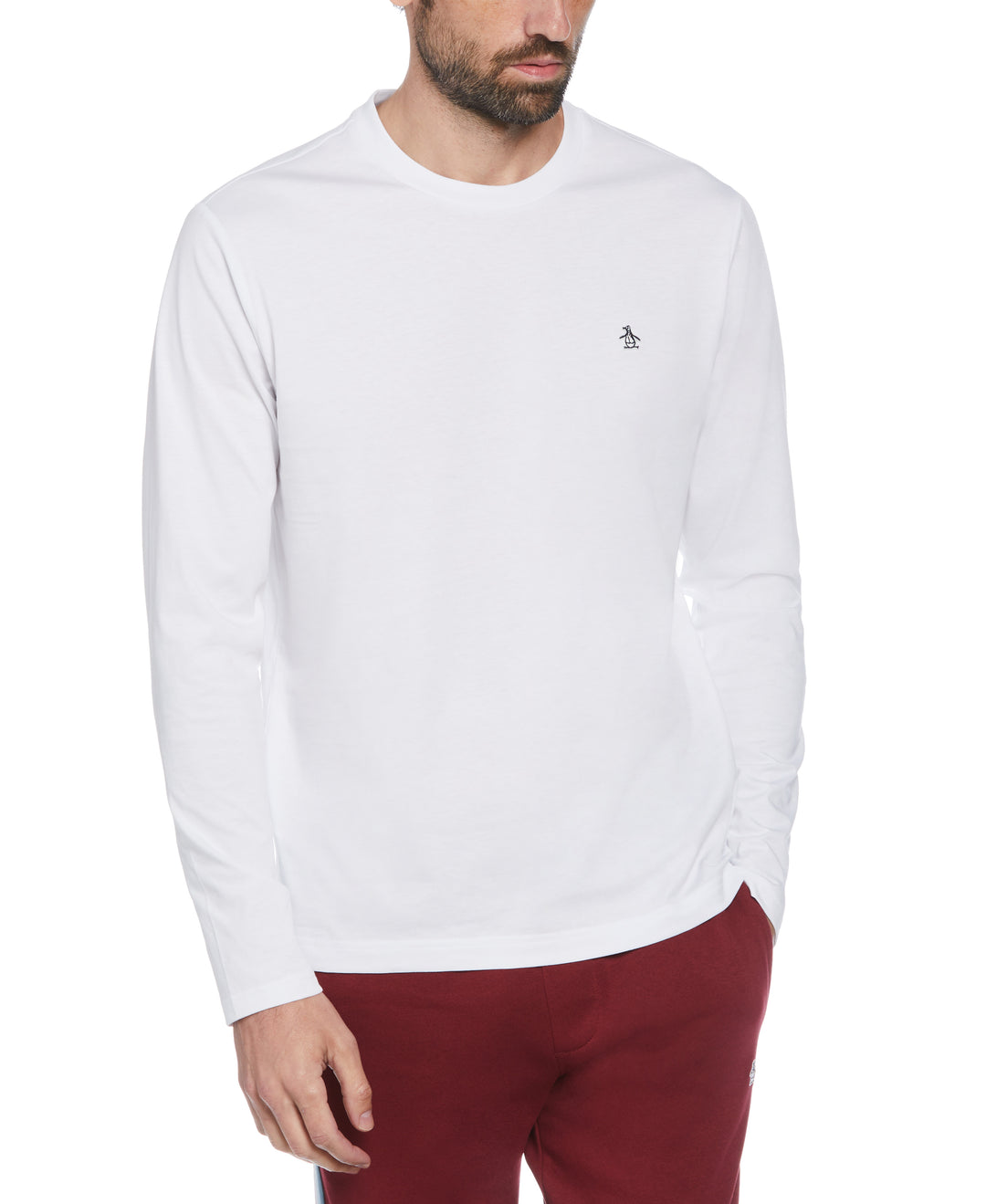 Cotton Crew Neck Tee (Bright White) 