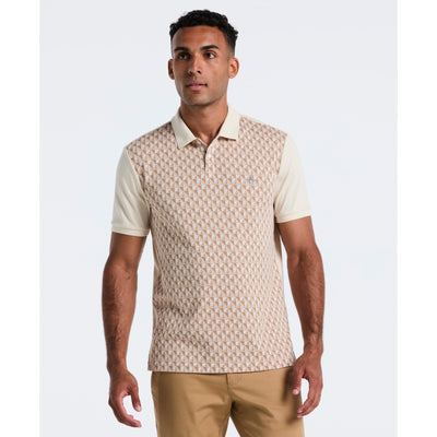 Cotton Martini Print Polo (Birch) 