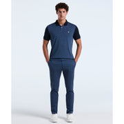 Cotton Martini Print Polo (Dark Sapphire) 