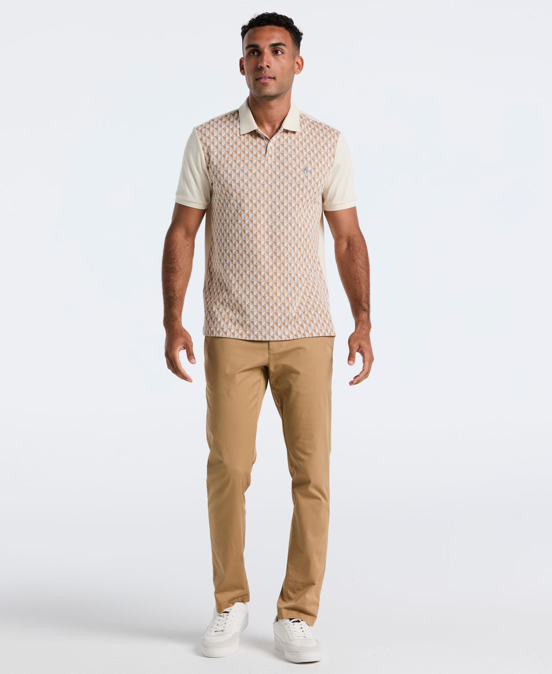 Cotton Martini Print Polo (Birch) 