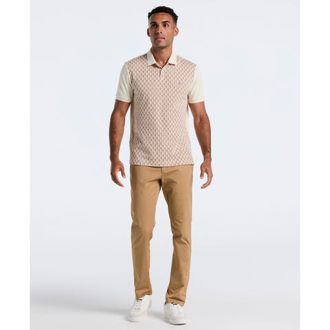 Cotton Martini Print Polo (Birch) 