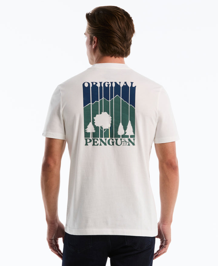 Cotton Mountain Scene Graphic Tee (Bright White) 