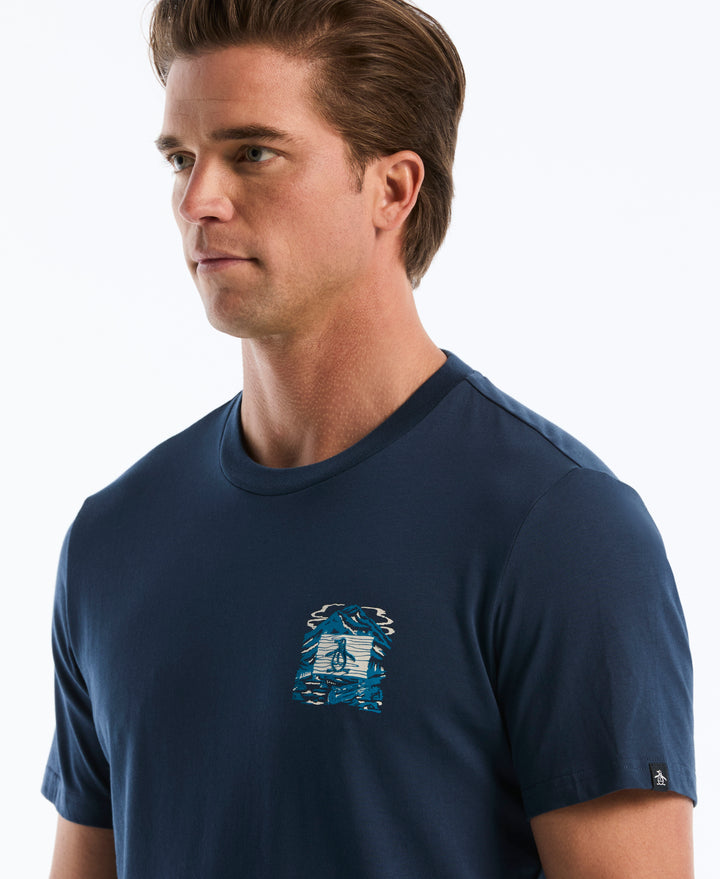 Cotton Pete Retreat Graphic Tee (Sargasso Sea) 