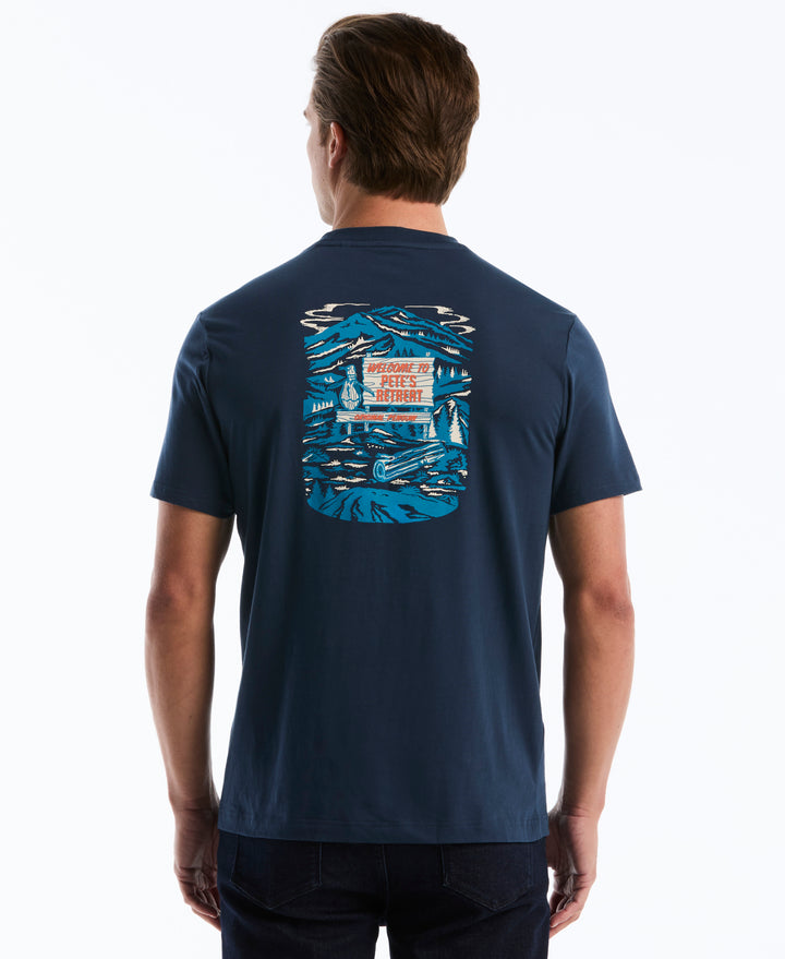 Cotton Pete Retreat Graphic Tee (Sargasso Sea) 