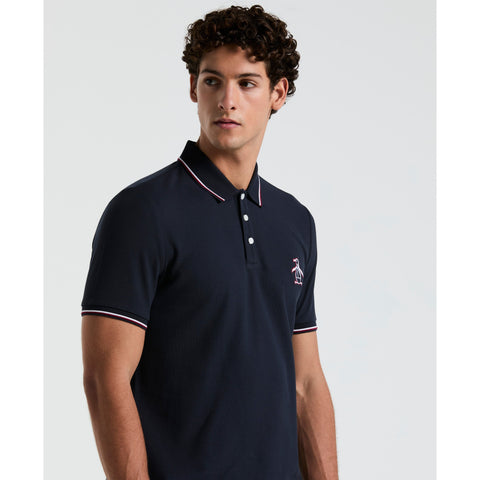 Cotton Pique Mega Pete Polo (Dark Sapphire) 