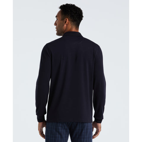 Cotton Pique Tennis Polo (Dark Sapphire) 