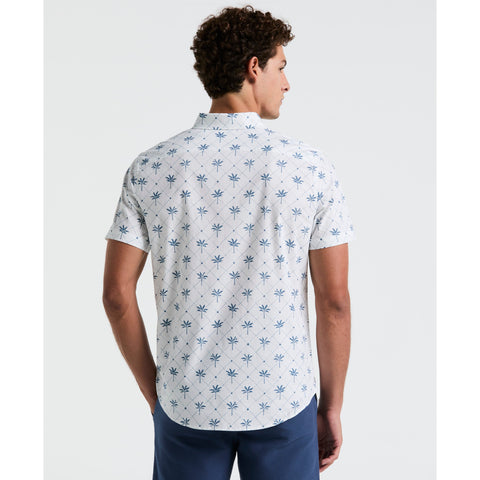Lawn Gradient Stripe Shirt (Bright White) 