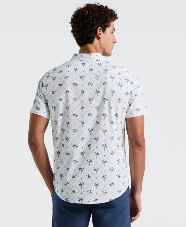 Cotton Poplin Palm Tile Shirt-Shirts-Original Penguin