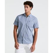 Cotton Poplin Texture Shirt (Blue Quartz) 