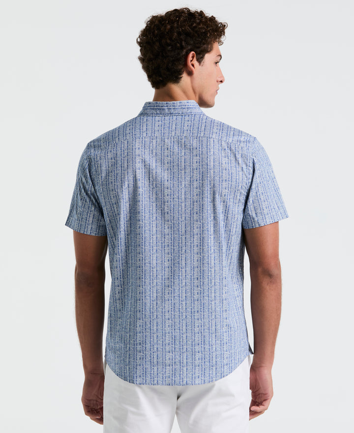 Cotton Poplin Texture Shirt (Blue Quartz) 