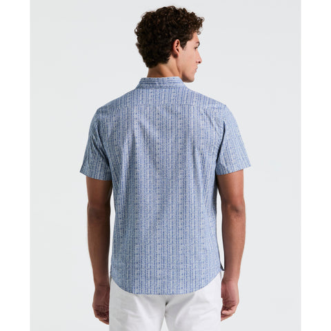 Cotton Poplin Texture Shirt (Blue Quartz) 