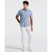 Cotton Poplin Texture Shirt (Blue Quartz) 