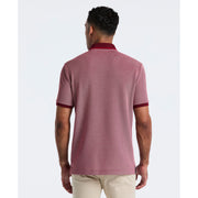 Cotton Tricolor Pique Polo (Cabernet) 