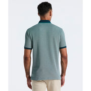 Cotton Tricolor Pique Polo (Reflecting Pond) 