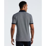 Cotton Tricolor Pique Polo (Dark Sapphire) 