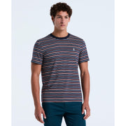 Cotton Yarn-Dyed Stripe Tee (Dark Sapphire) 