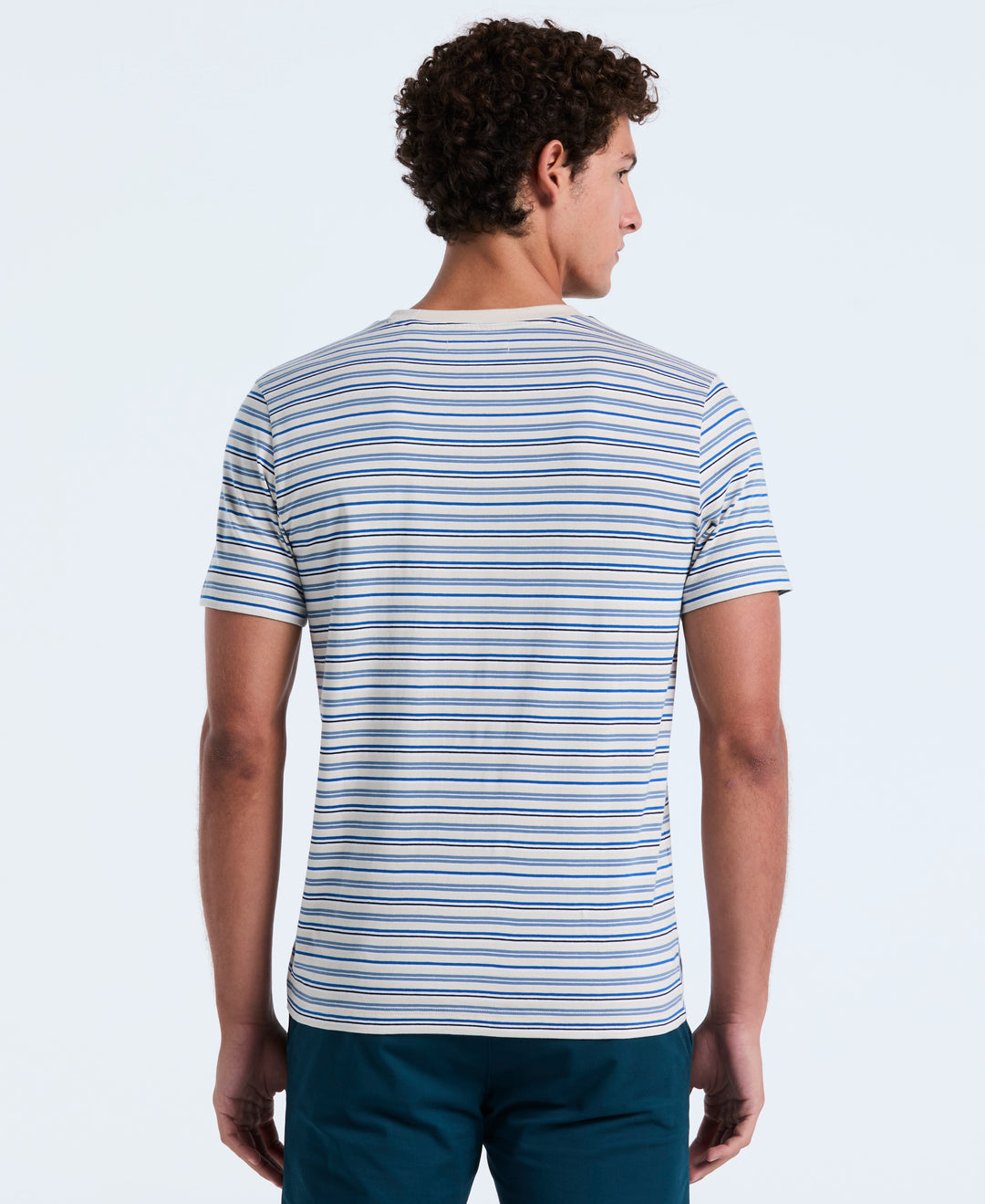 Cotton Yarn-Dyed Stripe Tee (Birch) 
