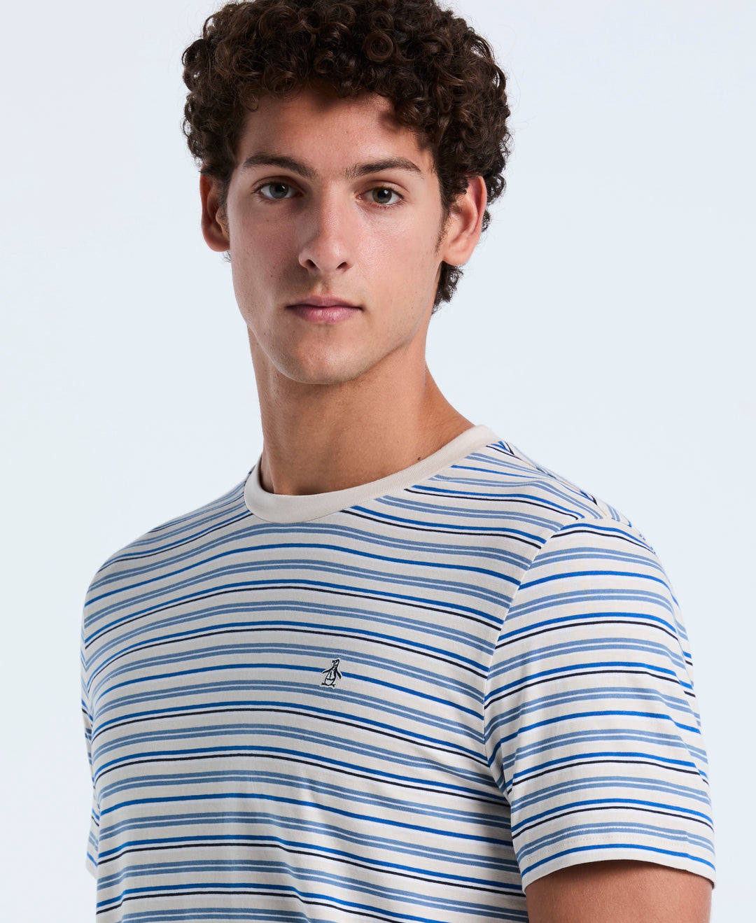 Cotton Yarn-Dyed Stripe Tee (Birch) 