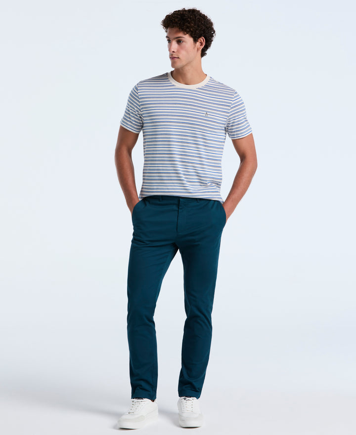 Cotton Yarn-Dyed Stripe Tee (Birch) 