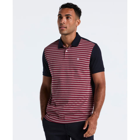 Cotton Zig Zag Polo (Cabernet) 