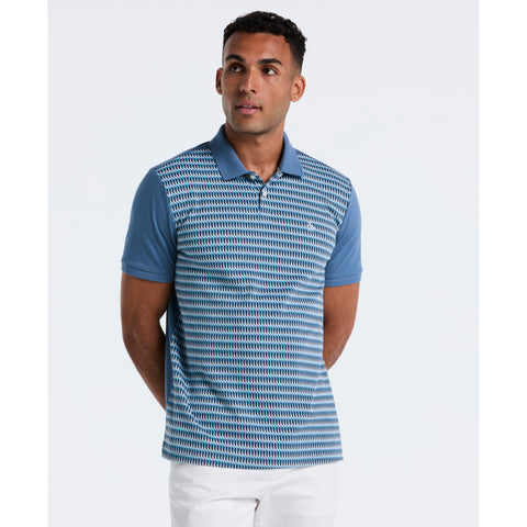 Cotton Zig Zag Polo (Copen Blue) 