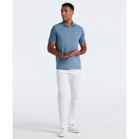 Cotton Zig Zag Polo (Copen Blue) 
