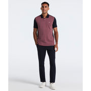 Cotton Zig Zag Polo (Cabernet) 