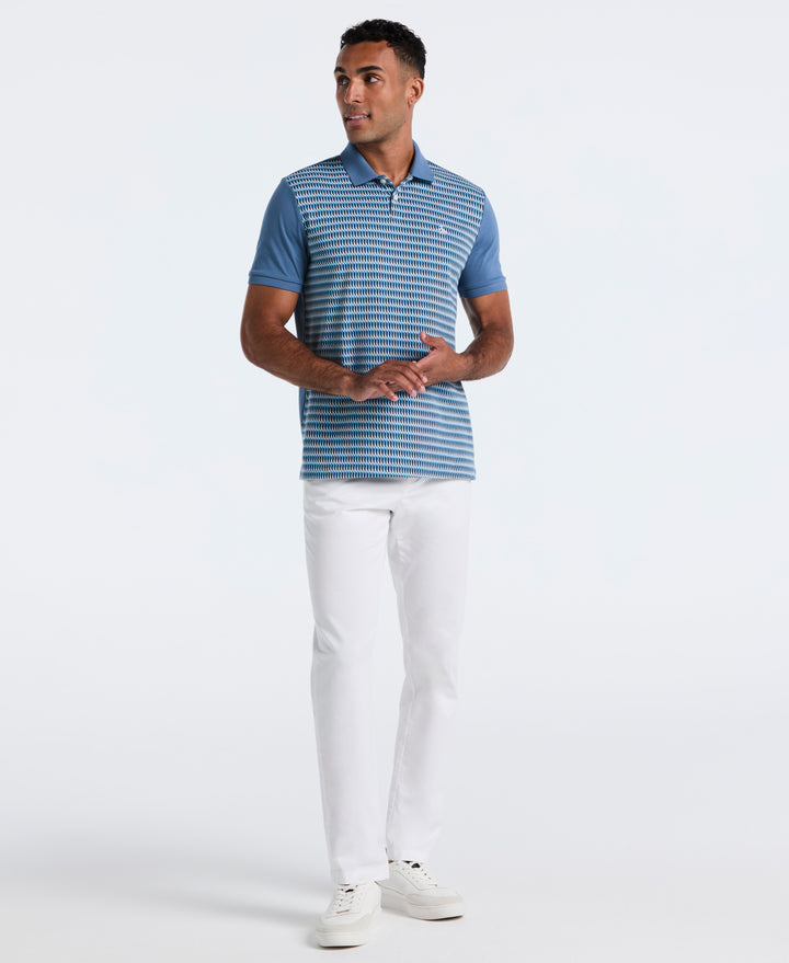 Cotton Zig Zag Polo (Copen Blue) 