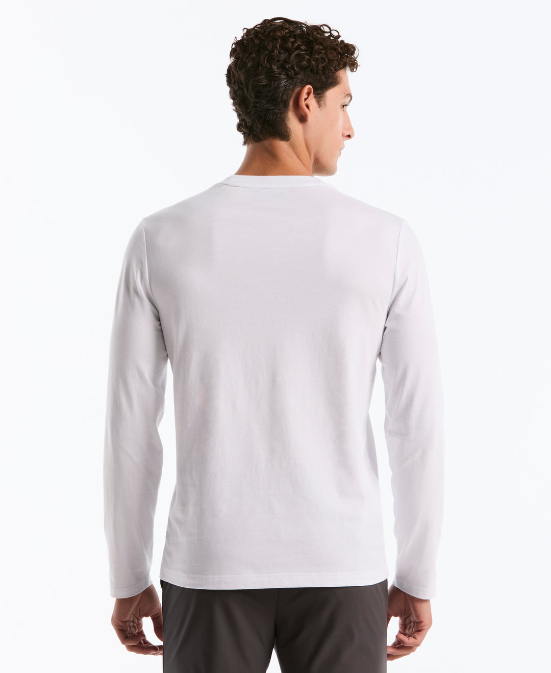 Crewneck Long Sleeve Tee (Bright White) 