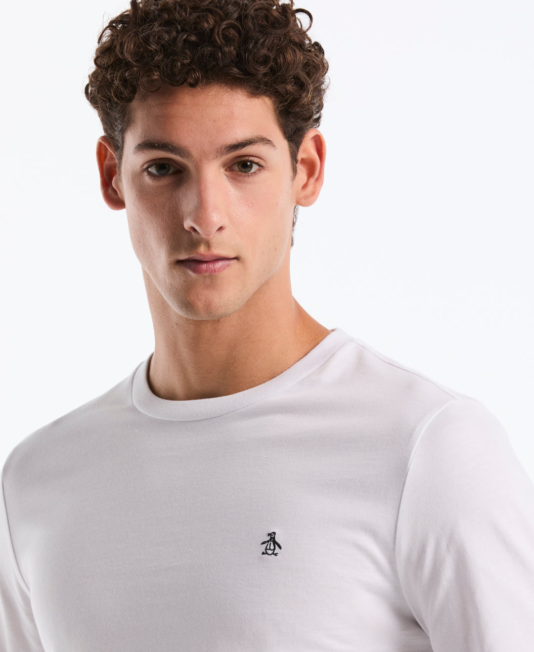 Crewneck Long Sleeve Tee (Bright White) 