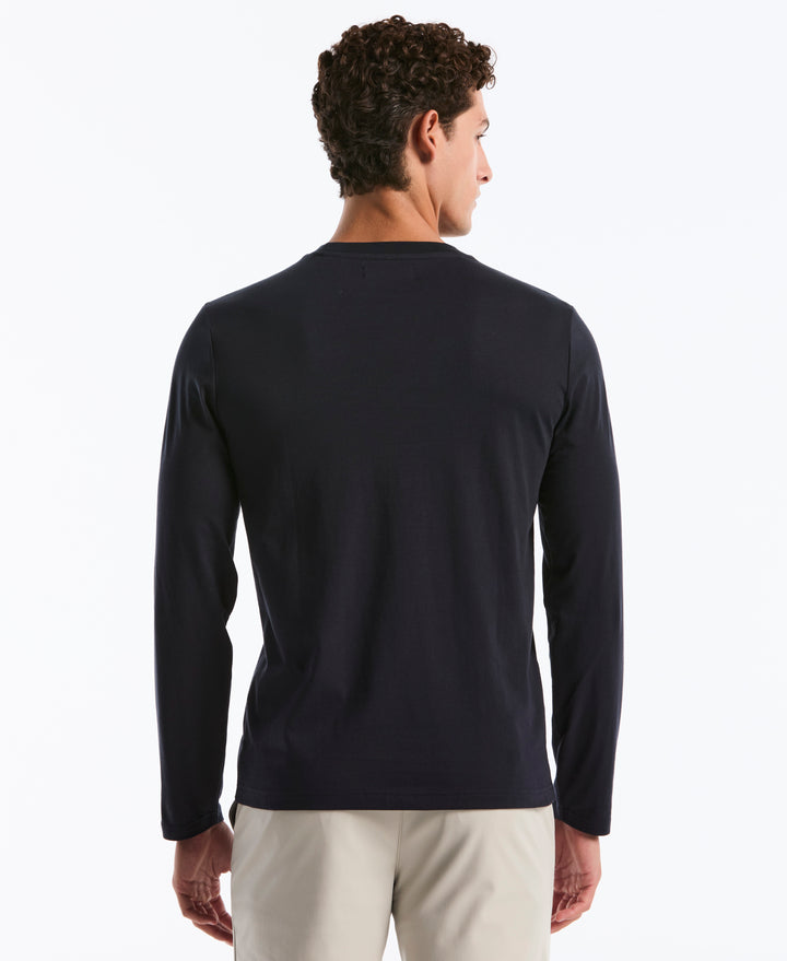 Crewneck Long Sleeve Tee (Dark Sapphire) 